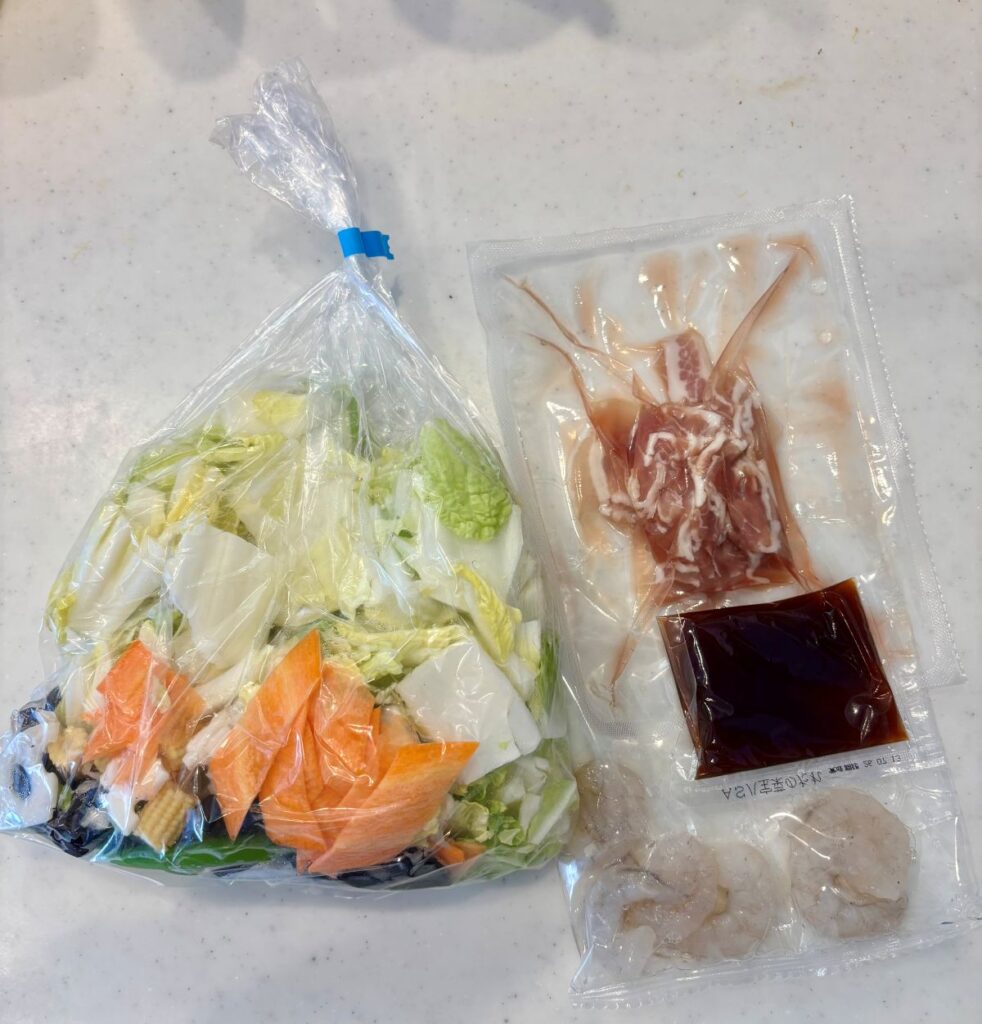 コープデリ　ミールキット　八宝菜